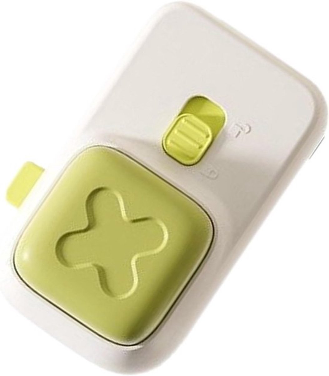 Deur Dichtslaan Beveiliger - Vingerbeschermer Kinderen - Veiligheid Thuis - Dubbel Beschermingssysteem - 5.5x3.8x3.8 cm - Wit en Groen