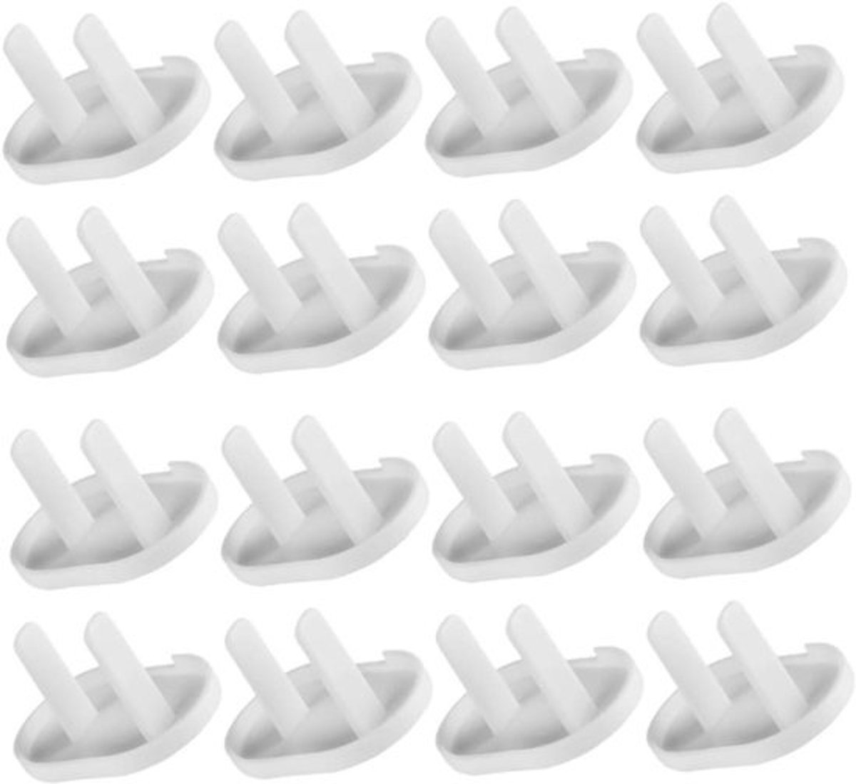 Stopcontact Afdekking - Babyproof Stekkers - Kinderen Beveiligen - Robuust ABS Materiaal - 40 Stuks - Wit