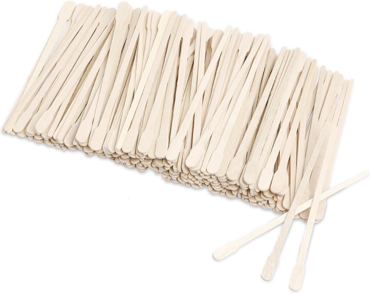 Houten Spatel voor Wenkbrauwen, Lippen, Lichaam en Gezicht - Perfect voor Thuisgebruik en Verzorging