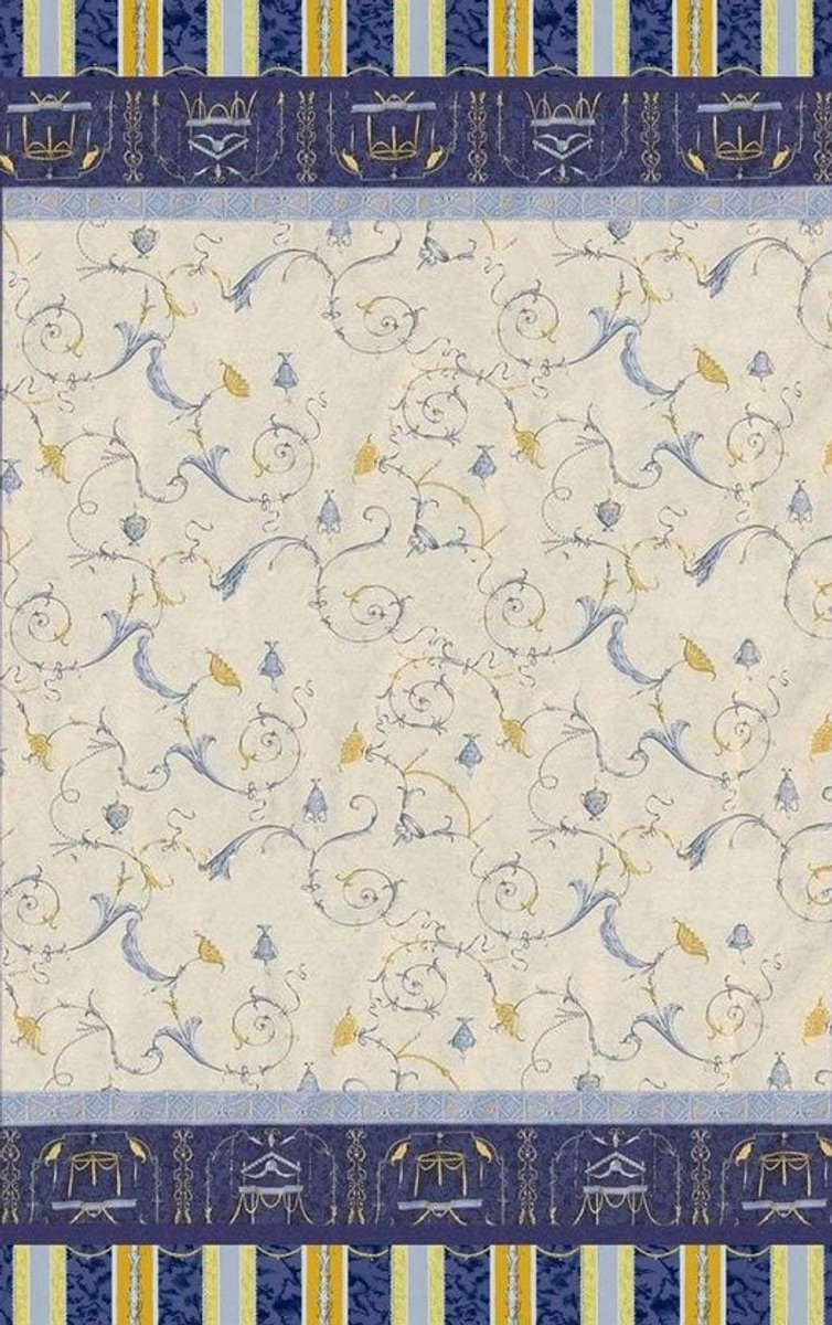 Katoenen Deken - Grote Doek - Bescherming Tafel - Italiaans Design - 350 x 270 cm - Blauw