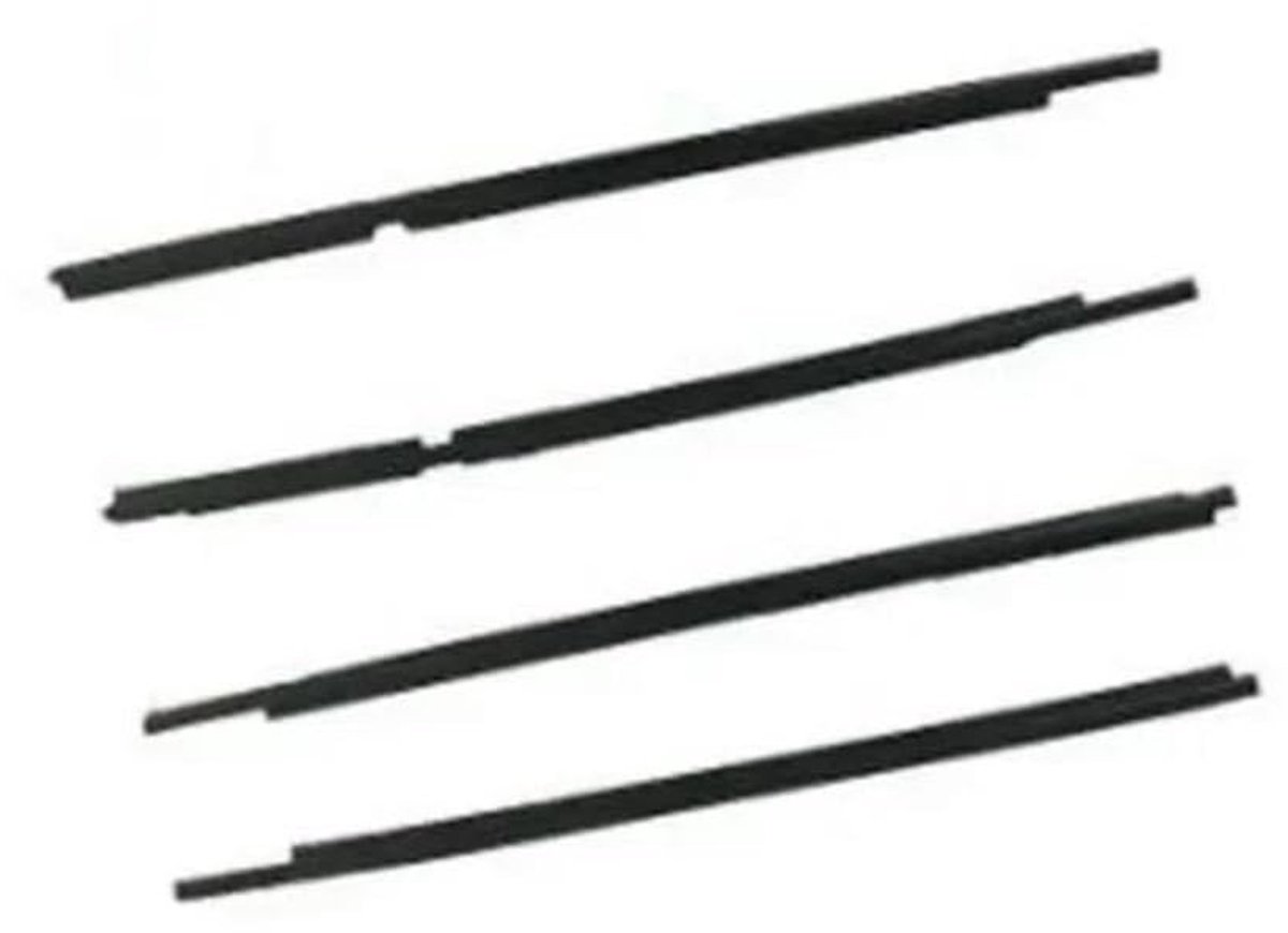 Buitenramenrubber voor VW Golf 6 MK6 - 4 Stuks Zwart