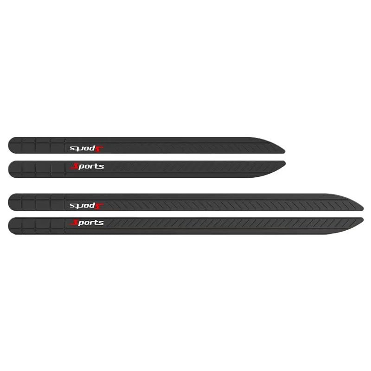 4 Stuks Zijskirt Strips - Matzwart voor Dacia Bigster 2025-2026