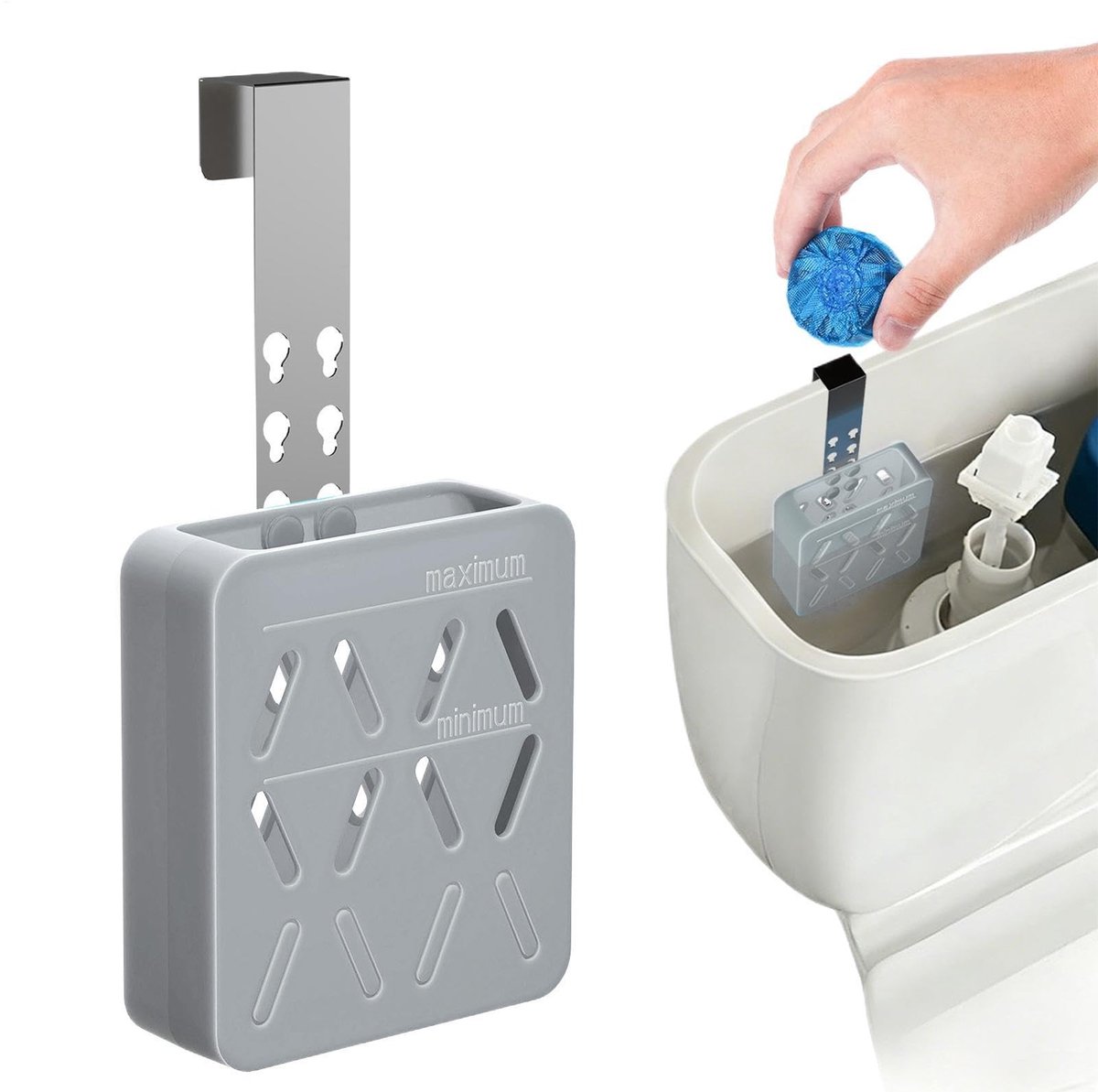 Toiletpot Tablet Houder - Verstelbare Reinigingstabs met Haken