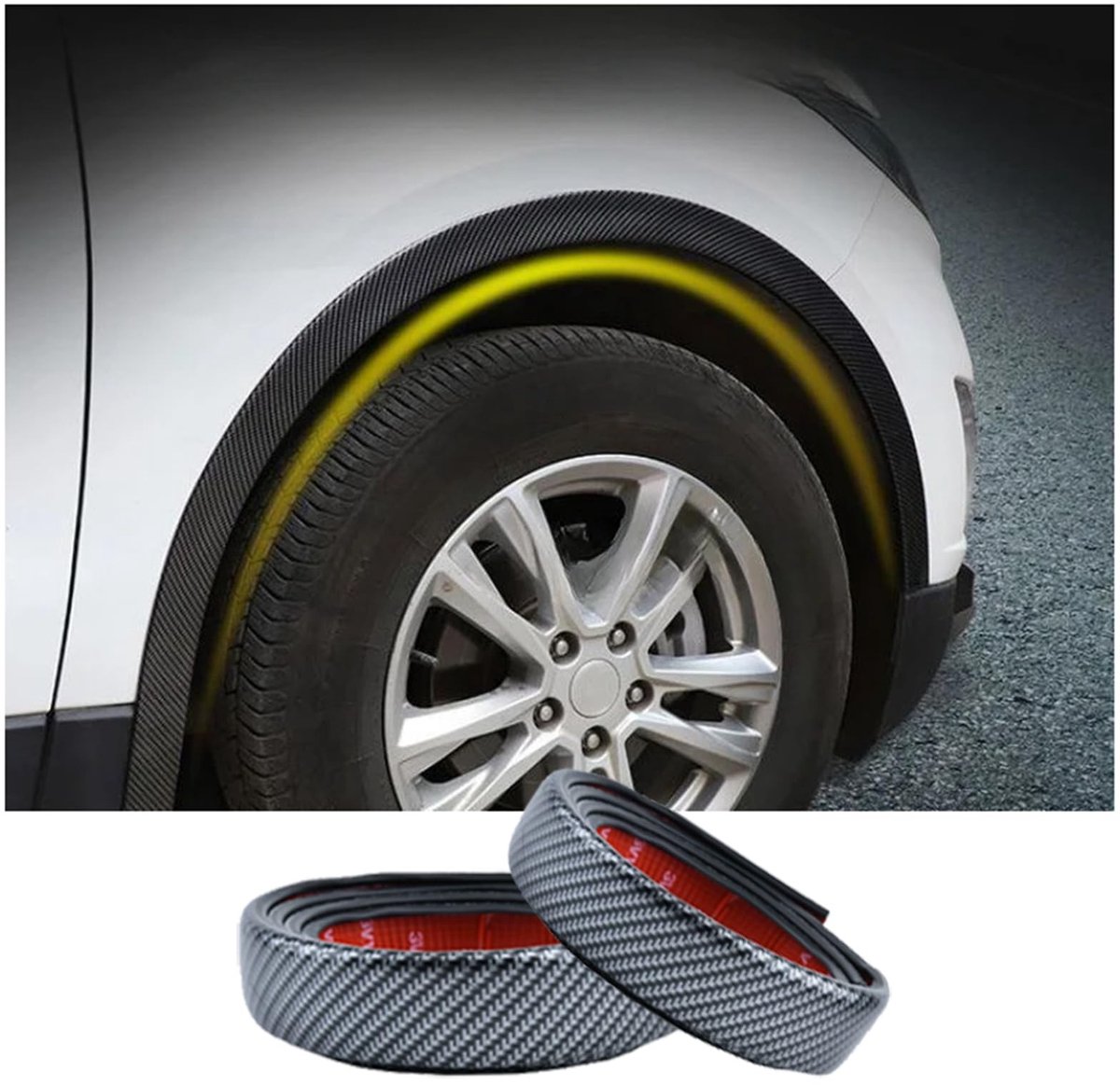 Autowielkastbekleding 2-pack - Rubber voor Sandero/Stepway 2021-2024