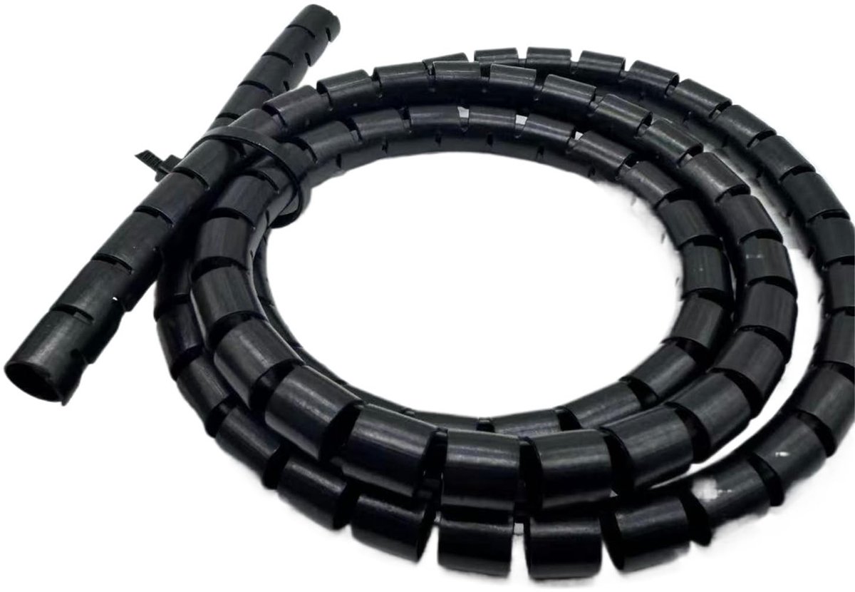 Kabelbescherming - Spiraalkabelwikkeling - Zwart - ID 20 mm