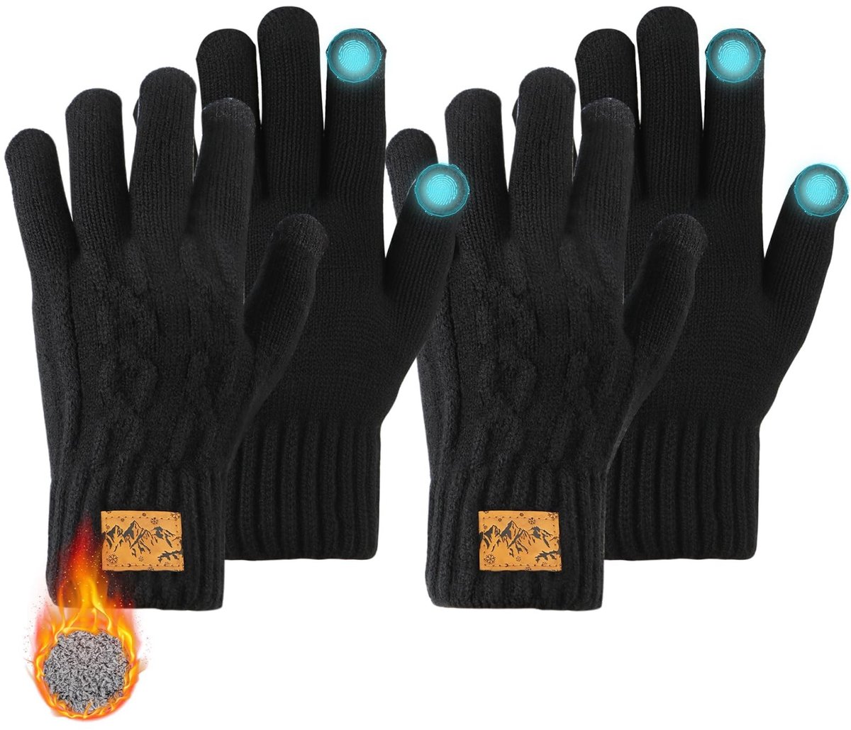 Winterhandschoenen voor touchscreen - Warm en winddicht