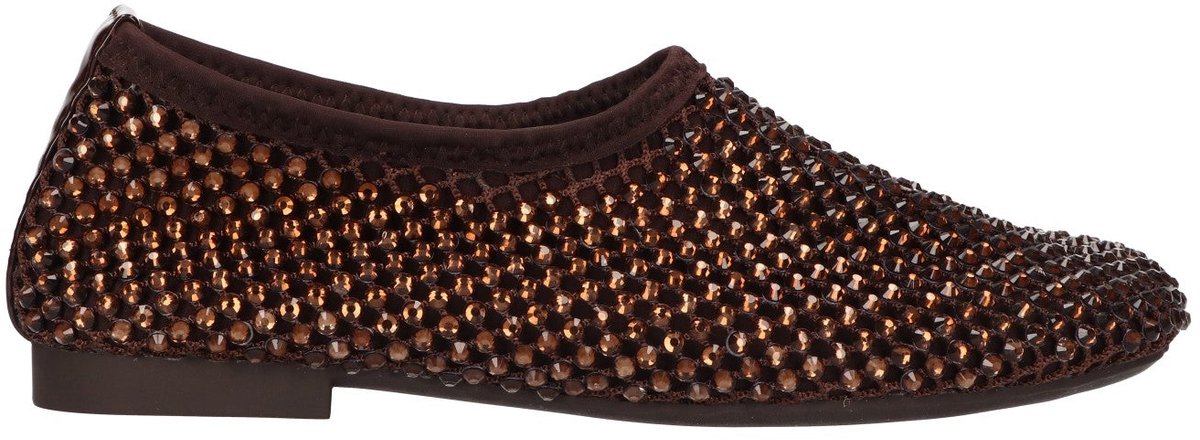 La Strada Ballerina Bruin Met Steentjes - Damesschoenen - Maat - 37