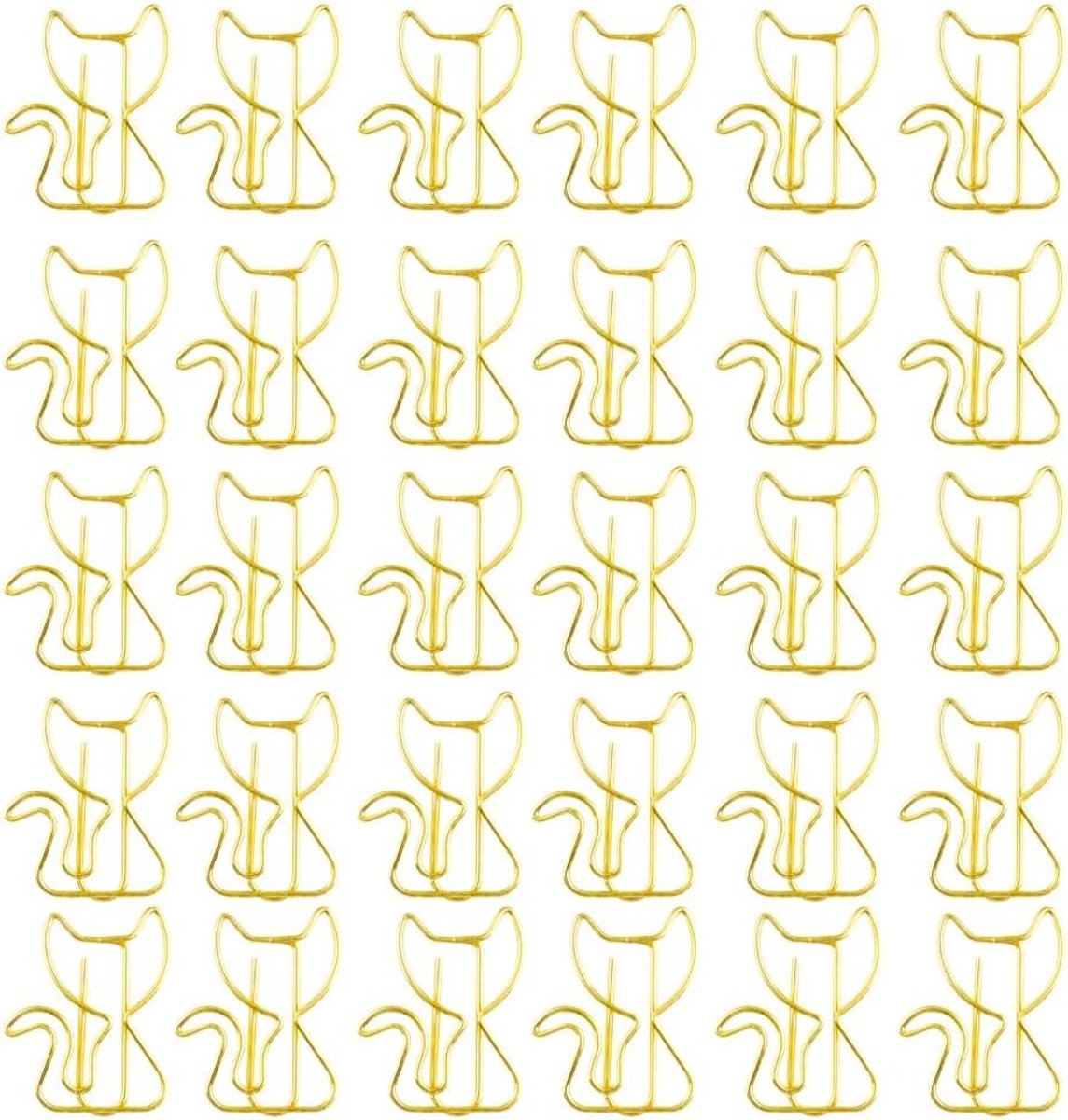 Grappige kattenklemmen voor papier, 30 stuks, creatieve kantooraccessoires voor documentorganisatie, school en leraren
