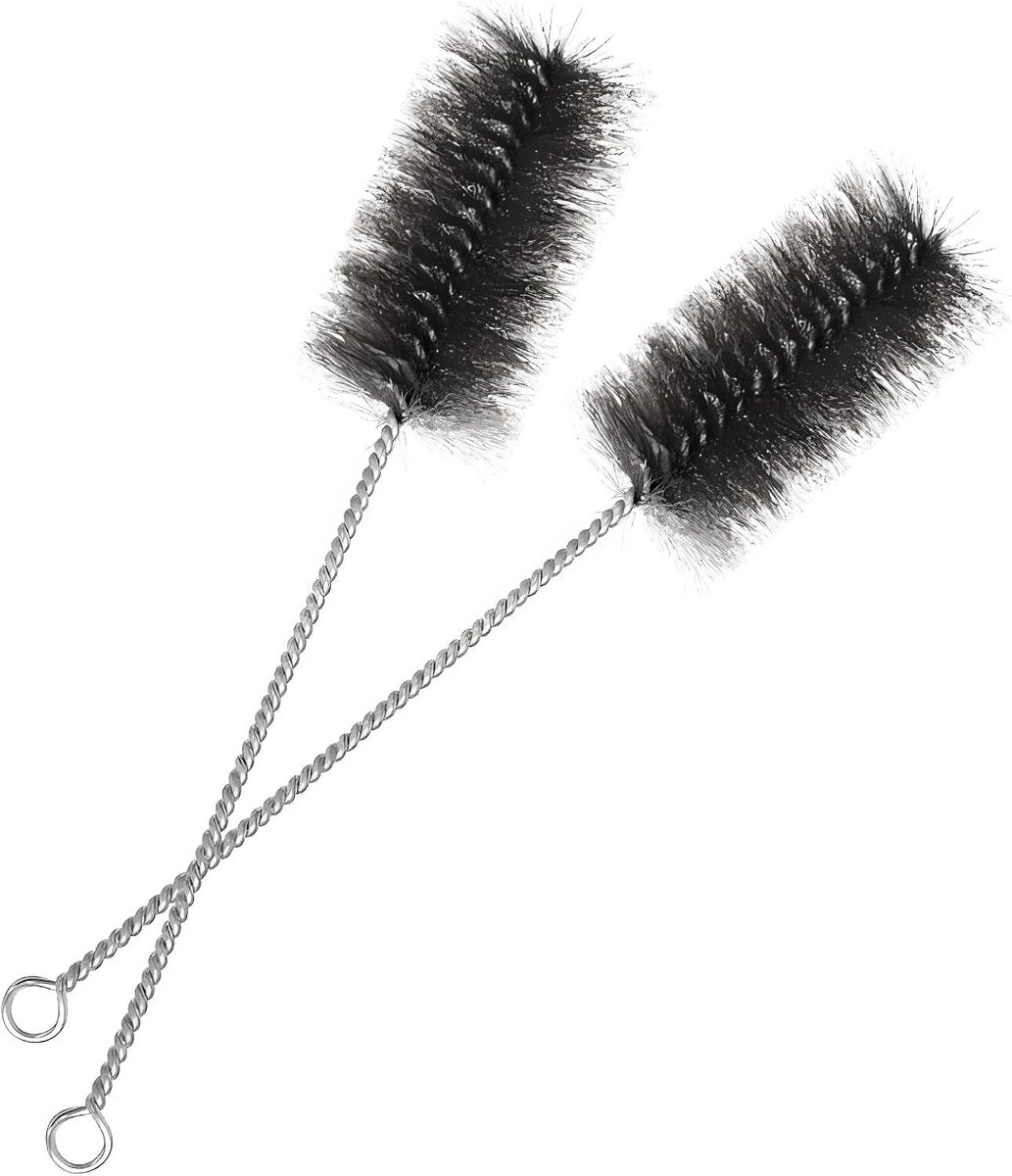 Set van 2 Schoonmaakborstels voor Kachels met Diameter 40 mm, Ideaal voor Moeilijke Hoeken, Universele Openhaardreiniger en Pelletschoonmaakaccessoire van 30 cm