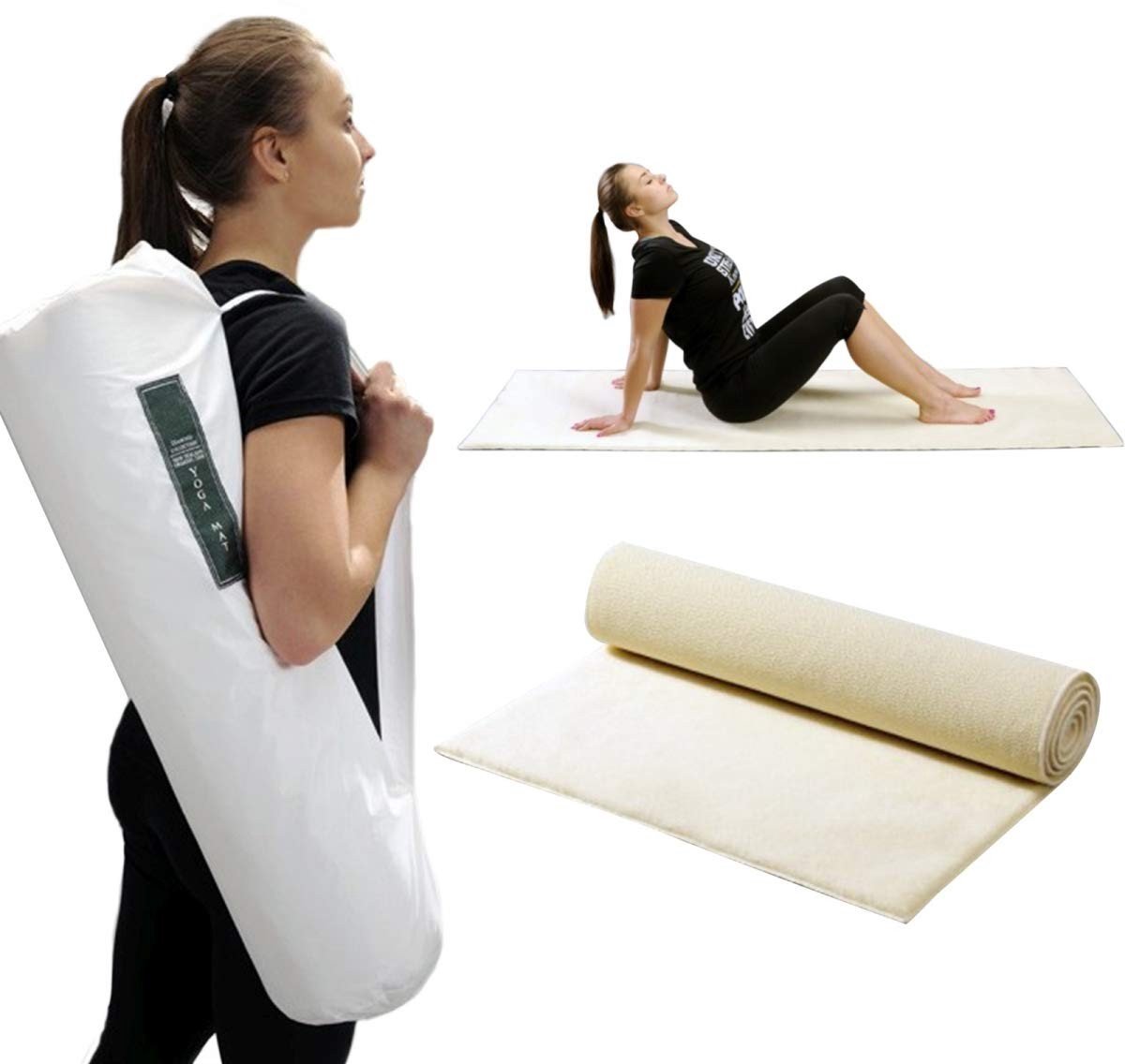 Yoga Mat Organic Prestige - 70 x 200 cm - Natuurwit