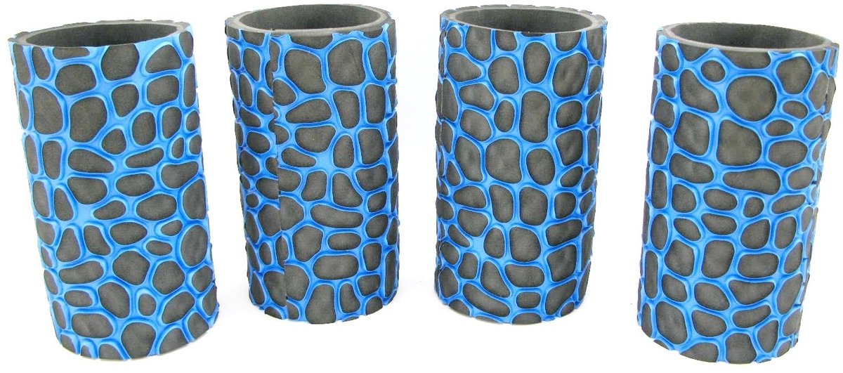 Neopreen Can Cooler voor 0,5L Blikjes - Blauw - Set van 4