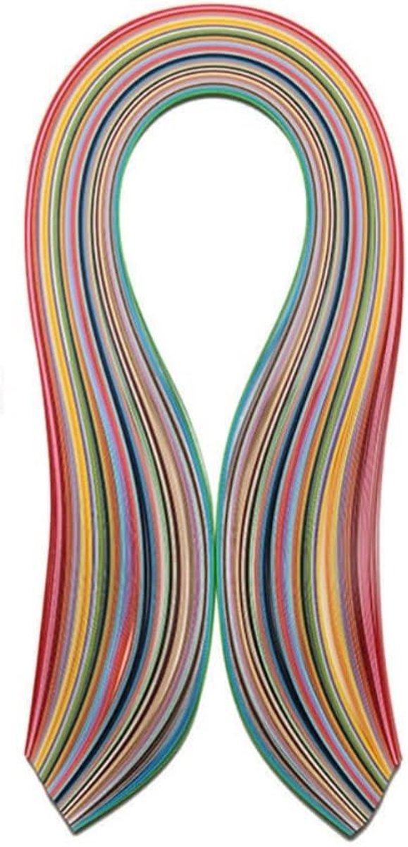 Quilling Papierstroken Set 36 Kleuren 3mm 5mm 7mm 10mm voor DIY Origami en Quilling Kunst, Lengte 54cm
