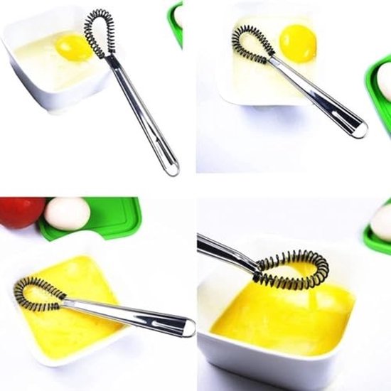 Mini Handgeklopte Mixer - Met Spiraal — afbeelding 4