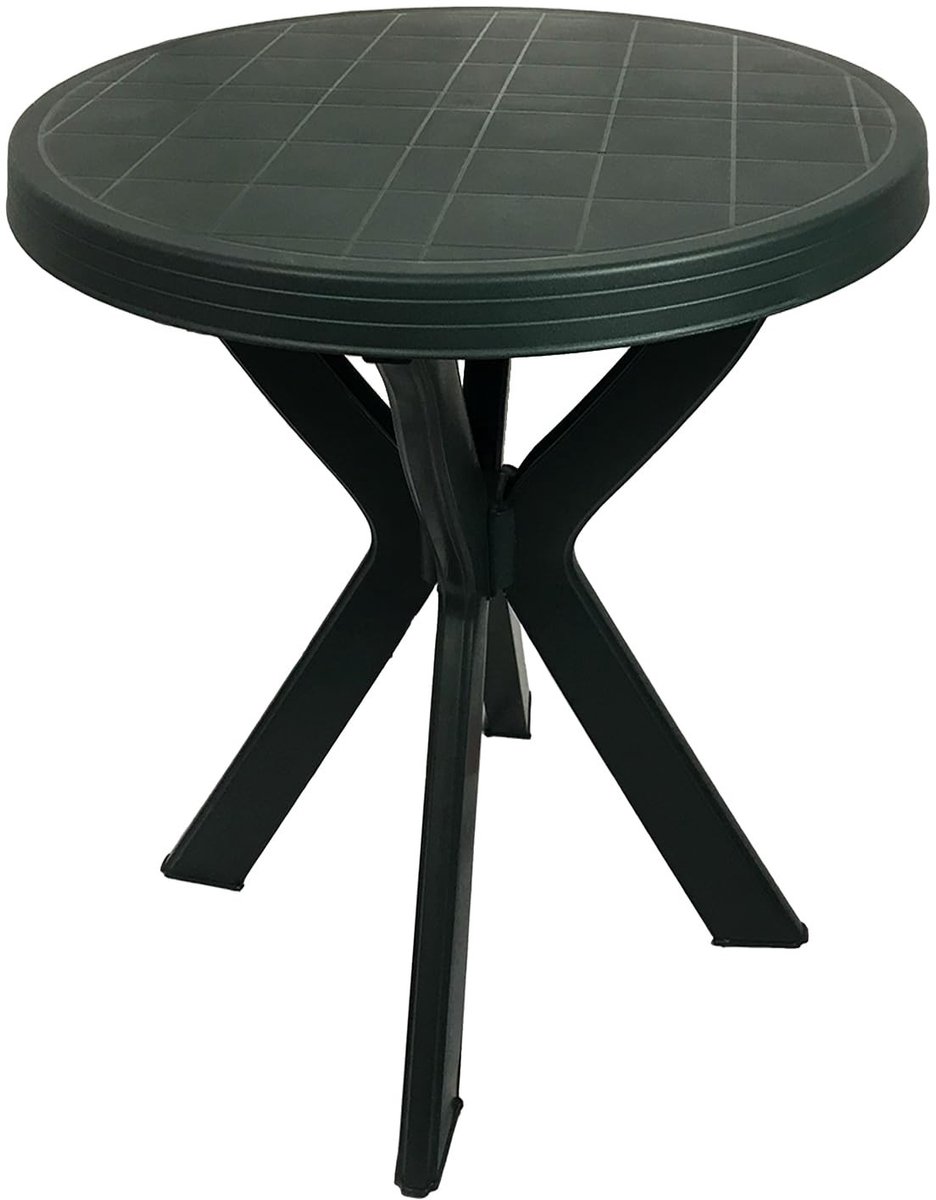 Plastic Bistro Tafel - Diameter 70 cm - Groen