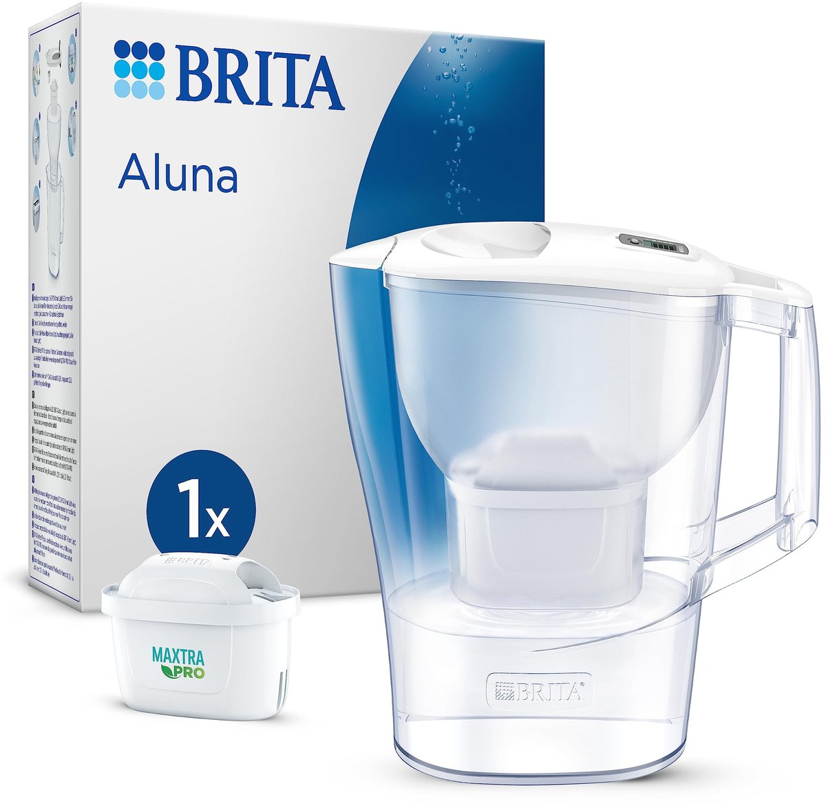 Waterfilterkan Aluna - 2,4L met cartridge