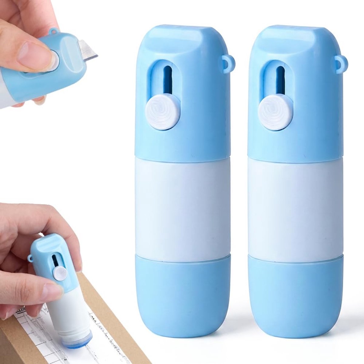 2-in-1 Doos Cutter en Thermisch Papier Gum - 2 Stuks