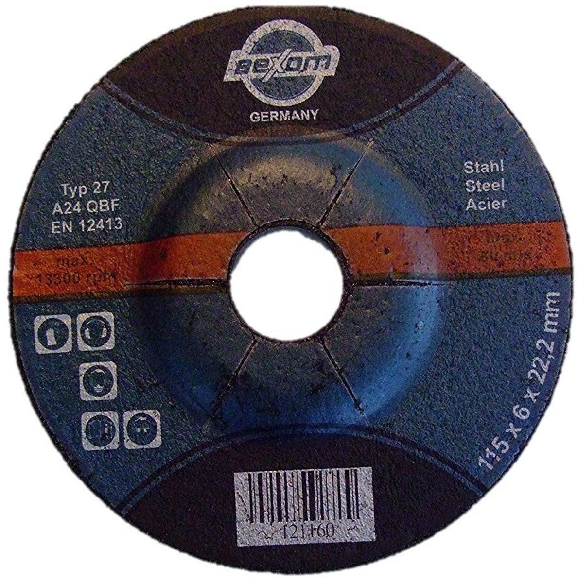 Slijpschijven 115x6 mm - 25 stuks voor staal en metaal