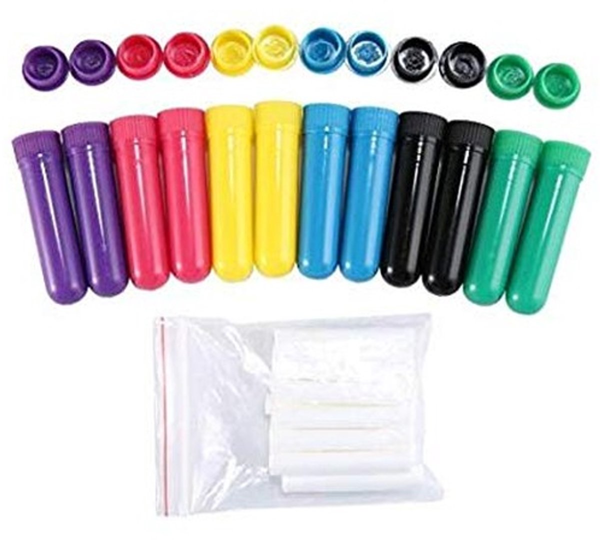 Nasale Inhalator - 12 Stuks met Navulbare Wick