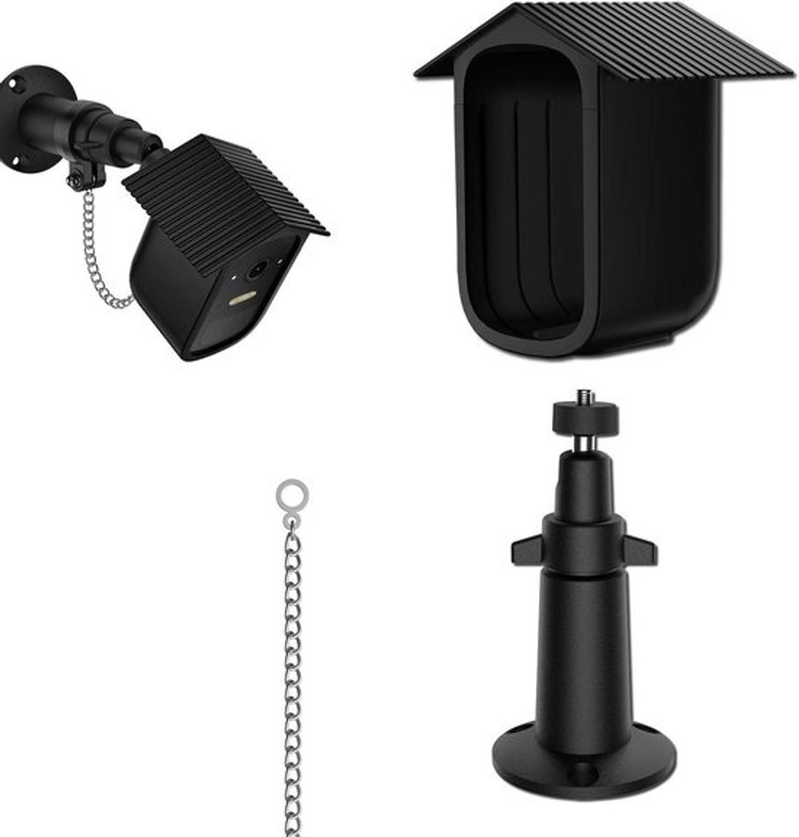Muurbeugel Camera - Camera houder - Beveiliging huis - 360 graden draaibaar - 1 stuk - Zwart