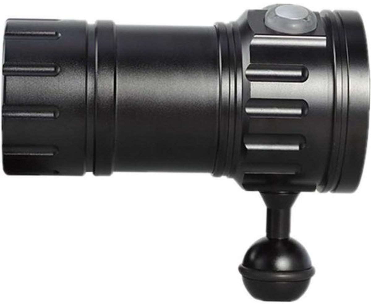 Duikzaklamp - Duiklamp onderwaterlicht - Watersport Verlichting - Krachtig waterdicht duiklicht - 123 mm lengte - Zwart