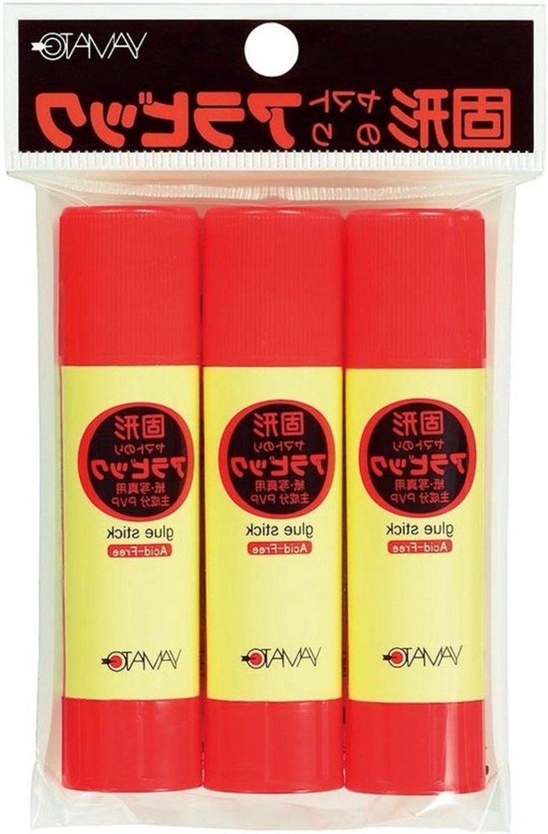 Lijm Stick - Lijm Pen - Knutselen Thuis - Sneldrogend - 22 Gram - Rood