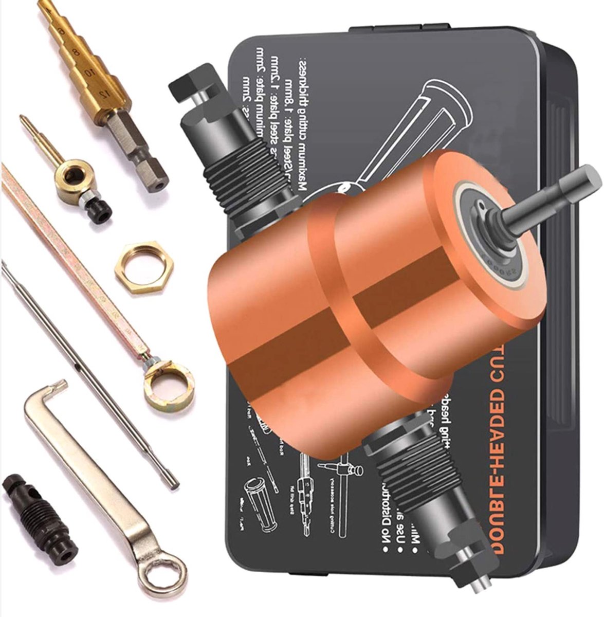 Metalen Nibble Cutter - 360° Verstelbare Boorbevestiging