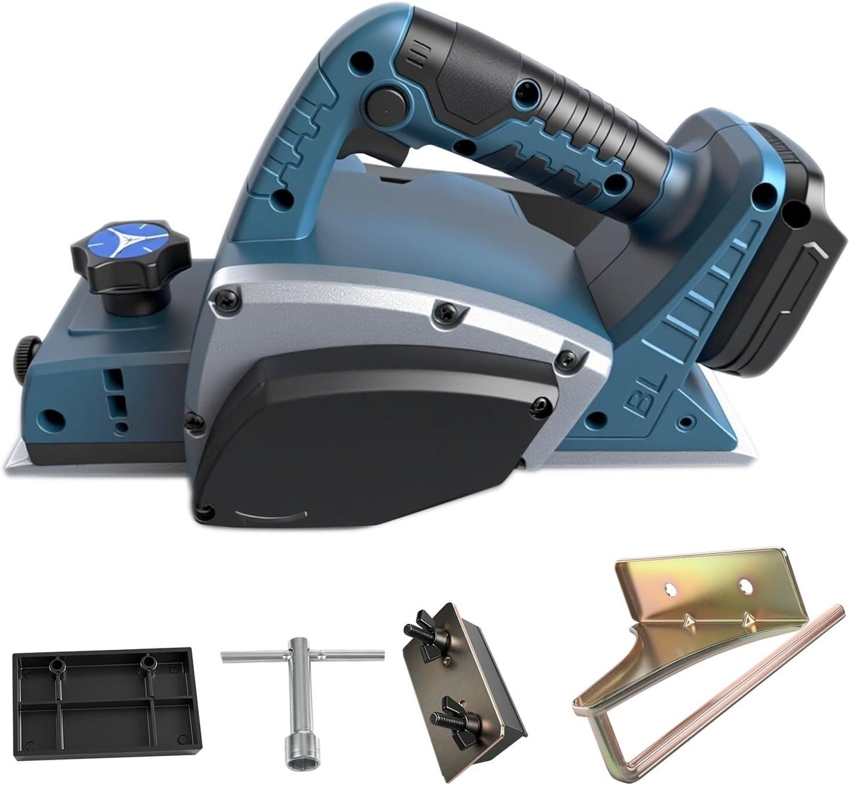 Draadloze Elektrische Handfrees voor Houtbewerking, 15.000rpm Borstelloze Motor, Ideaal voor Timmerman en Doe-Het-Zelver, Blauw