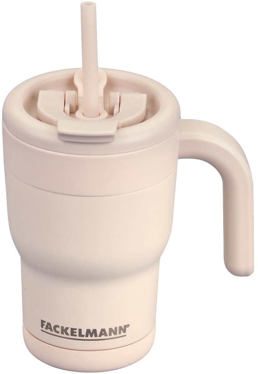 Isolerende Drinkbeker - 420 ml - Roestvrij staal - Pastel Beige