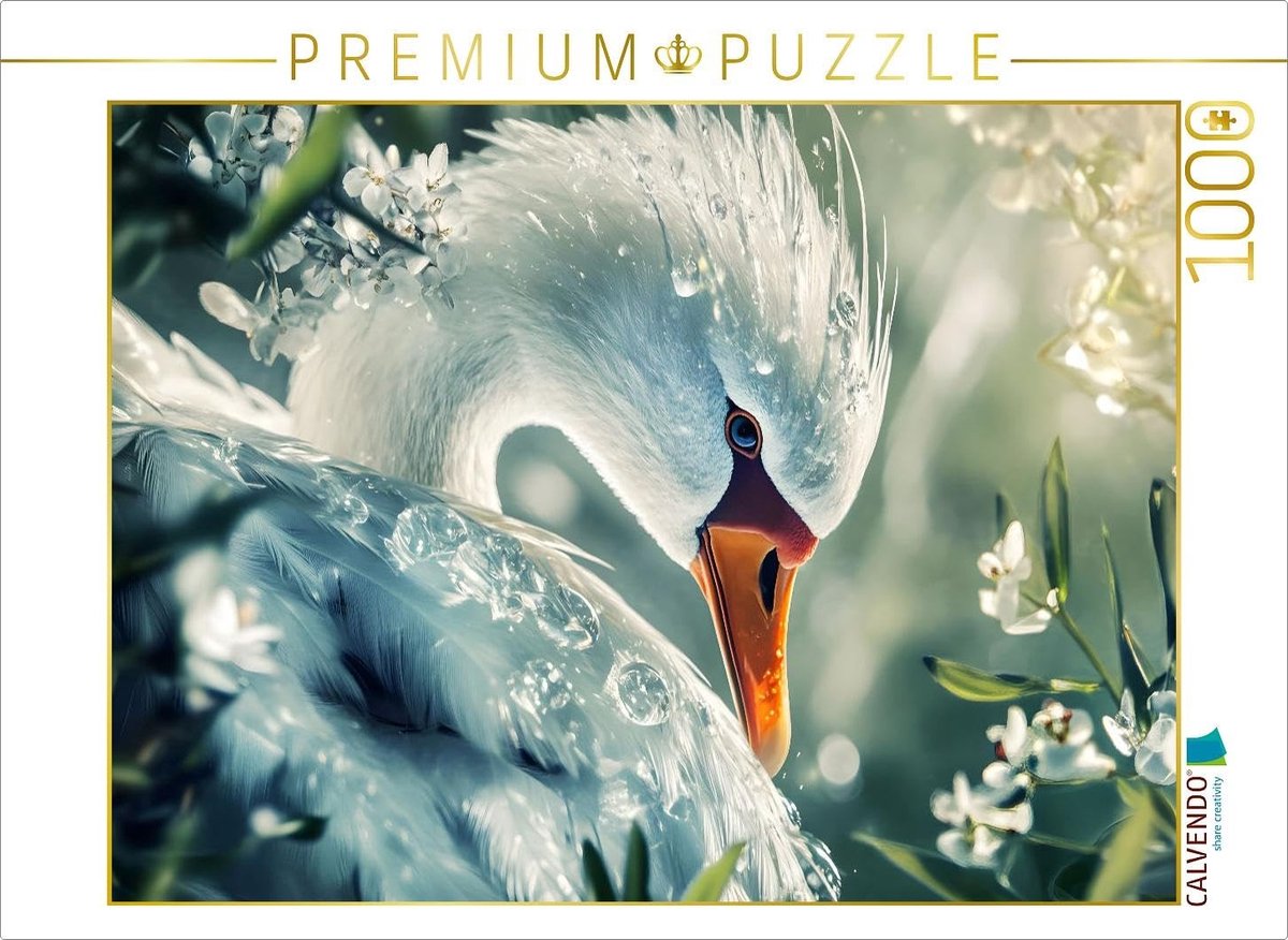 1000-delige puzzel kalender dieren - 64 x 48 cm