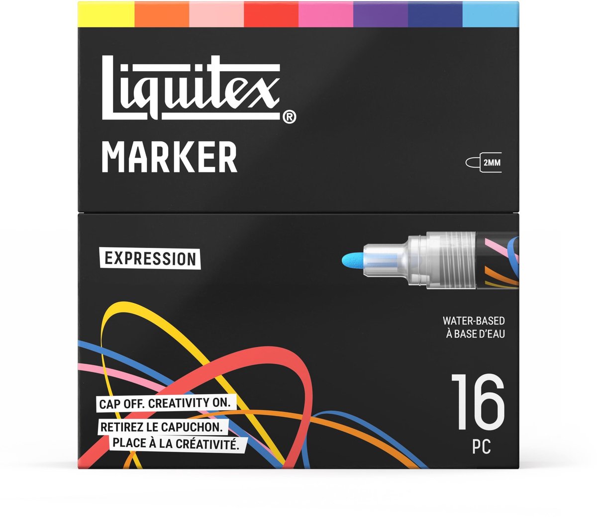 Acrylmarkers Set van 16 - Hoogdekkende 2mm Marker voor Diverse Oppervlakken
