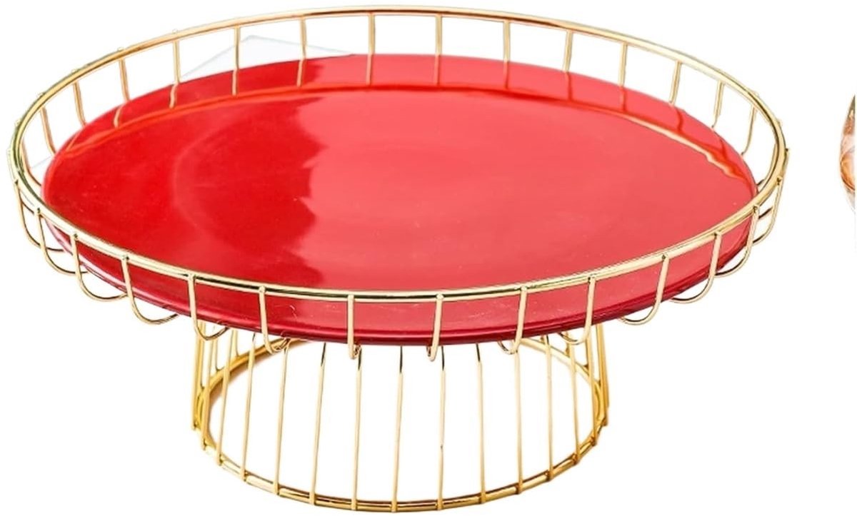 Taartdisplaystandaard - Meelaagse cupcakehouder - Rood