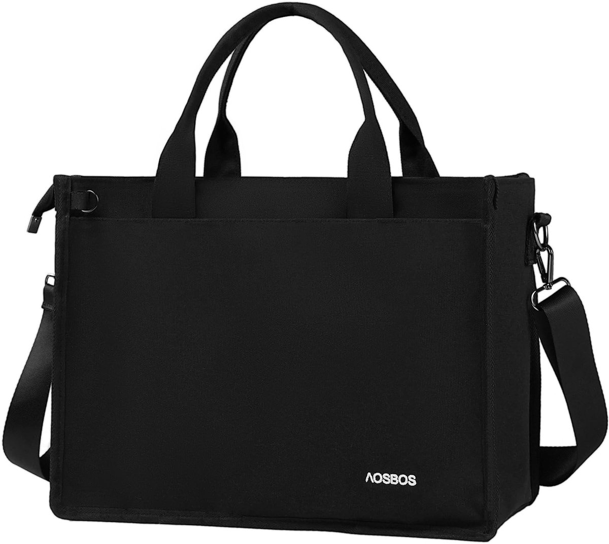 Dames Shopper Bag - Grote Zwart Met Ritssluiting