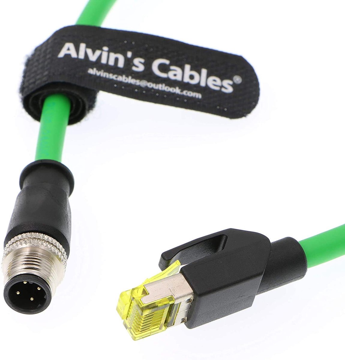 M12 naar RJ45 Industrial Ethernet Kabel - CAT5 - 1m