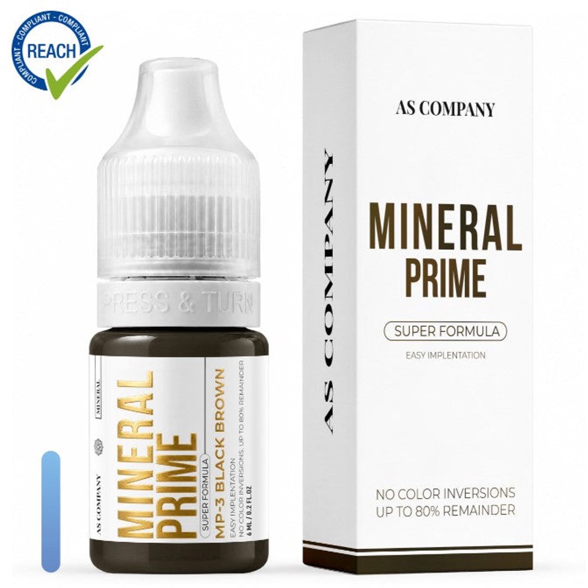 ASCompany MP3 Black Brown 6 ml – Mineral Brow Pigment