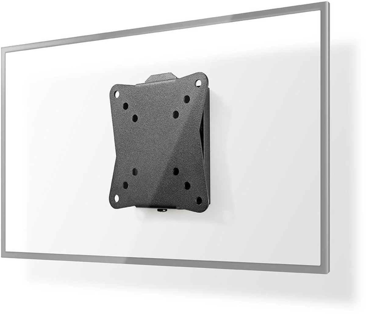 Nedis Vaste TV-Muurbeugel | 13-27 " | Maximaal schermgewicht: 30 kg | Minimale muurafstand: 20 mm | Staal | Zwart