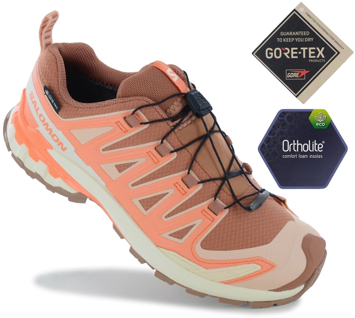 Salomon XA PRO 3D V9 GTX W GORE-TEX Dames Wandelschoenen Trail-Running Schoenen 479878 Oranje