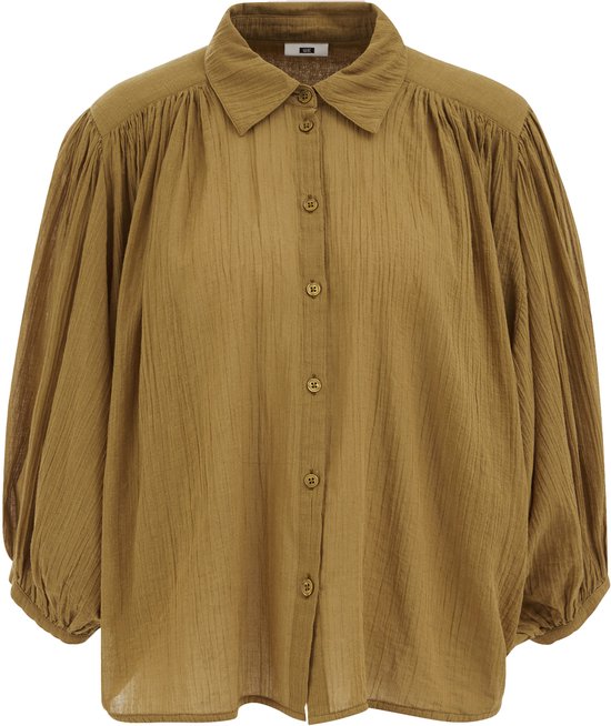 WE Fashion Dames blouse met ballonmouwen