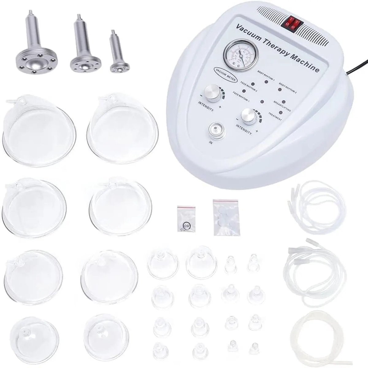 Cellista Vacuümmassager - Cupping Massageset - Lichaamsmassageapparaat - Touchscreen Massageapparaat - Vacuümtherapie - 24 Cups - 3 Pompen - 220V Professioneel Design