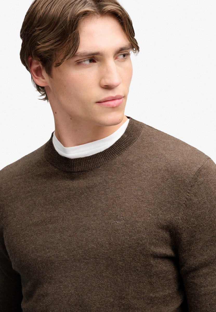 Superdry - Essential Lichtgewicht Wollen Mix Trui - Heren - Sweaters