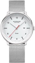 Mondaine MLE.41910.SM Doppio Solar Heren Horloge Staal
