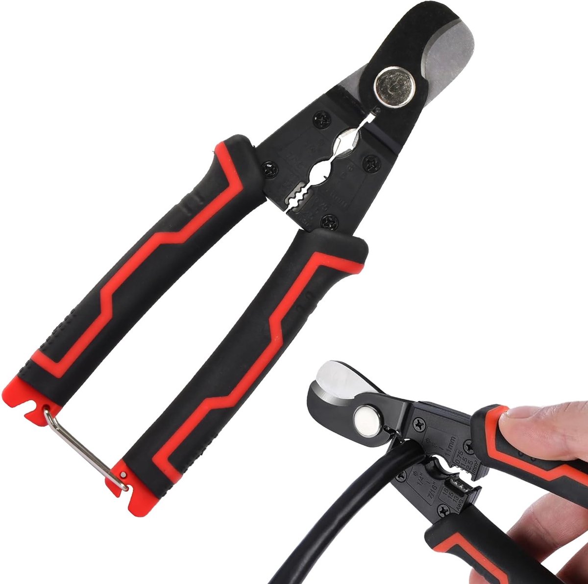 Dailygoods - Multifunctionele Tang - 170mm Kabelsnijder en Draadstripper - Roestvrij Staal - Perfect voor Elektriciens - Veelzijdig Gereedschap - Comp...