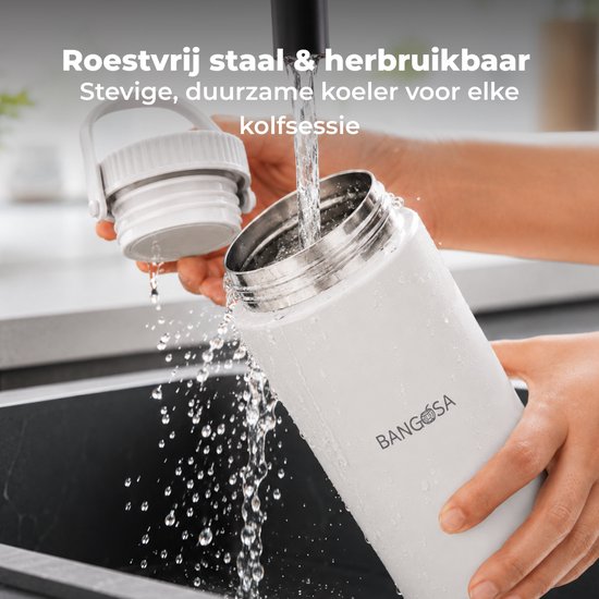 Melkkoeler voor Onderweg - Draagbare Moedermelk Koeler 750 ml met 2x 325 ml BPA-vrije Flesjes - Tot 24u Koeling - Wit — afbeelding 5