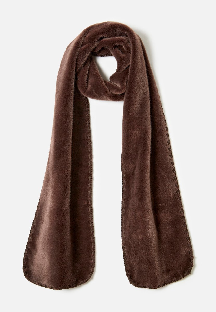 Damart - Zachte omkeerbare sjaal - Dames - Bruin - Taille Unique