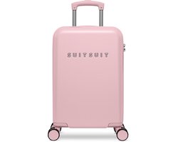 SUITSUIT Handbagage koffer 55 × 34 × 20 cm - Trolley Handbagage - 31L - TSA Slot - Evolution Powder Pink