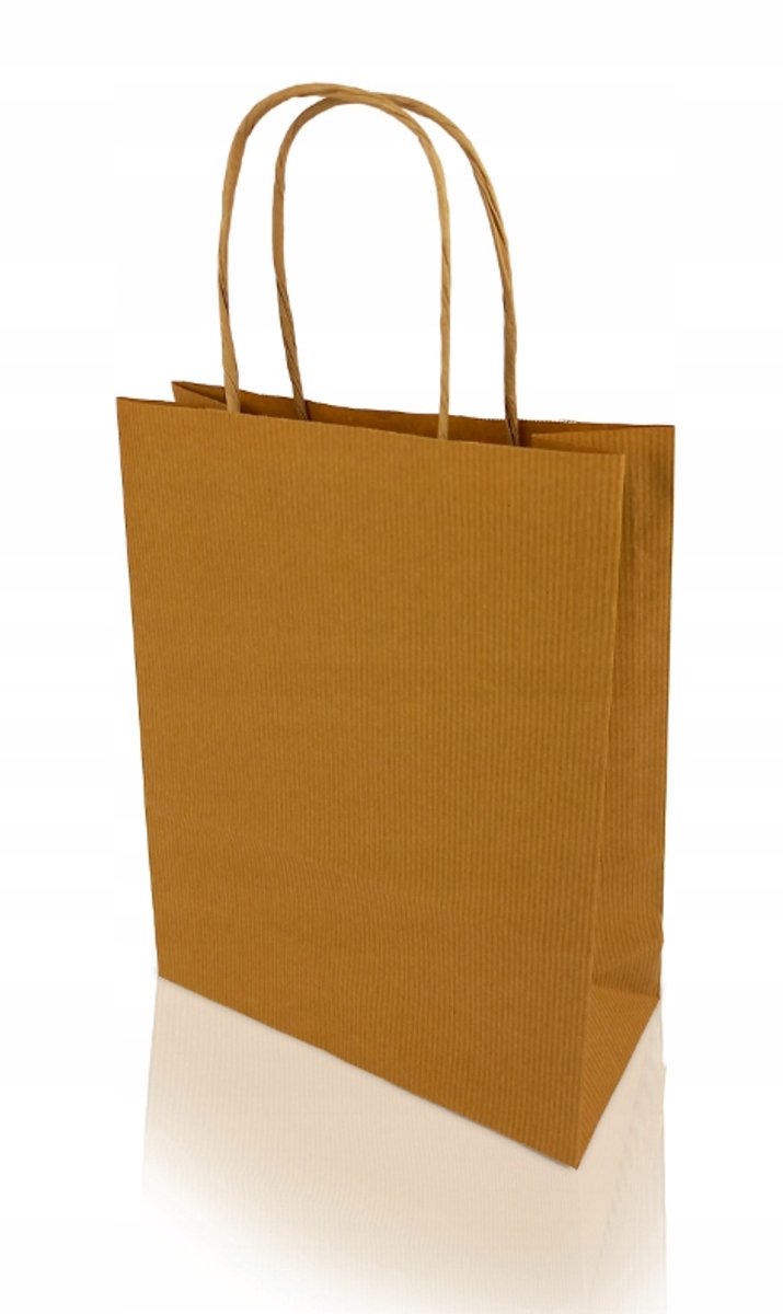 H-Green L Bruine Eco Papieren Zakken 32x42x15cm - 25 Stuks