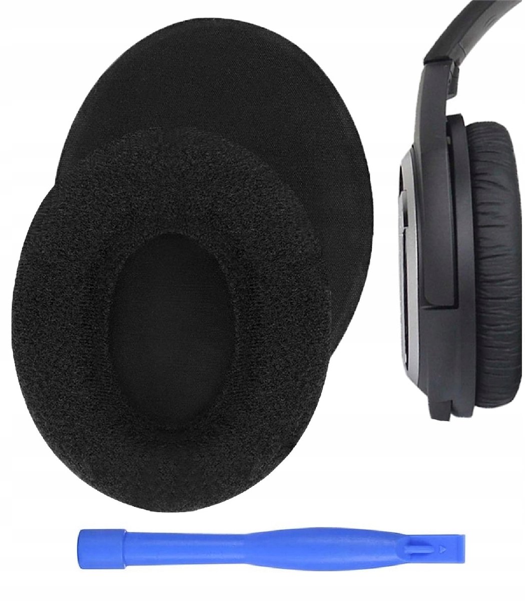 Oorkussens voor Sennheiser HD419 HD429 - Zwart Velours + Gratis Tool