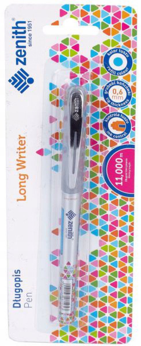 ZENITH Kogelpen Blauw 0,6mm - Vloeiend en Duurzaam Schrijven