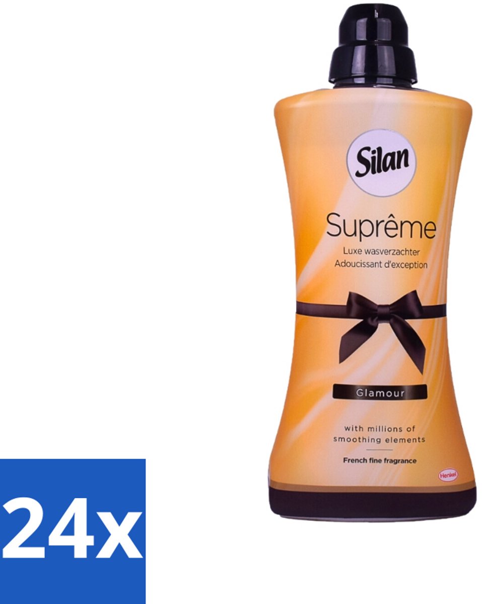 24 x Silan Suprême - Wasverzachter - Glamour - 44 Wasbeurten - 1.2L - Wasverzachter - Wasverzachter Glamour - Luxe Wasverzachter - Zachte Was - Geurige Was