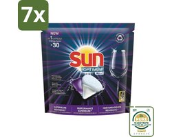 7 x Sun Optimum - All-in-1 - Vaatwasmiddel - Capsules - Maandbox - 30 Capsules - Grootverpakking - Vaatwasmiddel - Vaatwasmiddel Capsule - Vaatwasmiddel All-in-1 - Vaatwasmiddel Voor Vaatwasser - Vaatwasmiddel Met Spoelglans