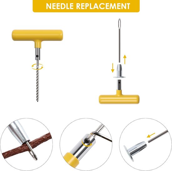 Bandenreparatieset - Bandenset - Band repareren - Compleet met meter - 100 Delig - Niet gespecificeerd — afbeelding 5